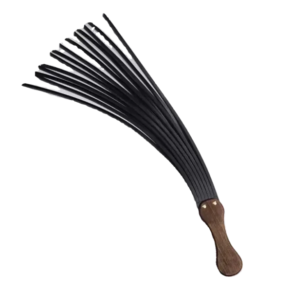Palm Whip "Phoenix Tail" - Handcrafted Walnut & Tuscan Leather BDSM Artifact