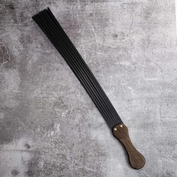 Palm Whip "Phoenix Tail" - Handcrafted Walnut & Tuscan Leather BDSM Artifact - 图片 3