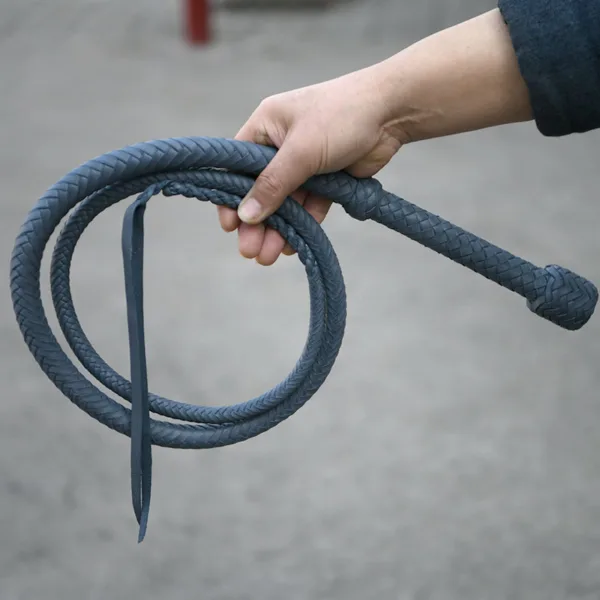 Luxury Handcrafted Bondage Whip - Premium Leather Couples Toy - 图片 2