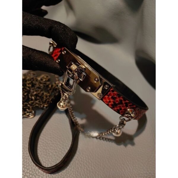 Handcrafted Bondage Collar - Premium Leather Couples Accessory - 图片 2