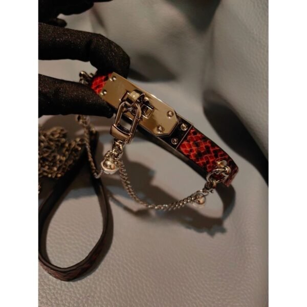 Handcrafted Bondage Collar - Premium Leather Couples Accessory - 图片 5